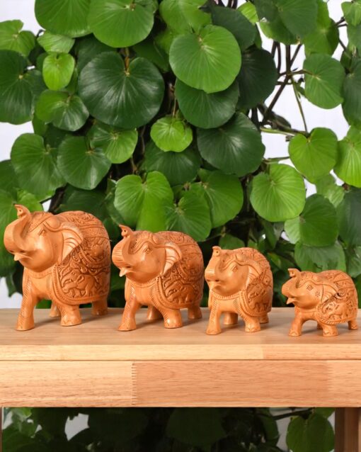 Jaali Carved Elephant Set in Jaipur