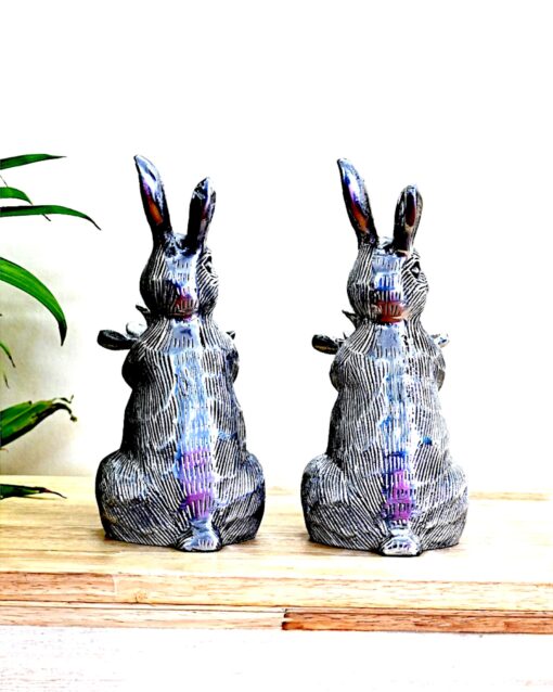 Metal Hunny-bunny rabbit with her pot - Image 4