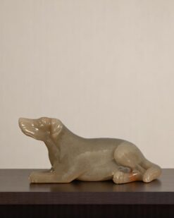 Adorable Natural Stone Dog Showpiece