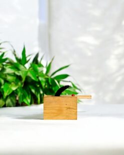 Handcrafted Wooden Snake Toy Box for Play and Storage
