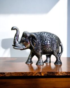 The Prosperity Elephant Handcrafted Metal Decor