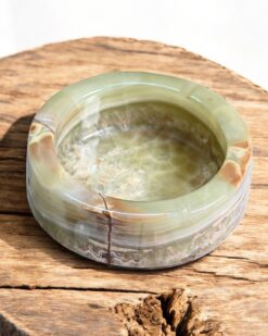 Polished Agate Stone Ashtray Chic & Functional Home Accent