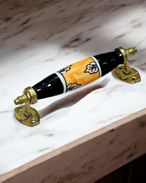 Classic Jaipur Blue Ceramic Door Handles - Image 4