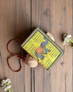Graceful Elephant Pattern Cloth Diary