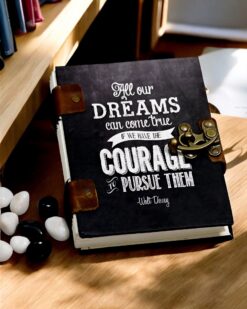 Dreams Within Leather Bound Journal with 100 Pages