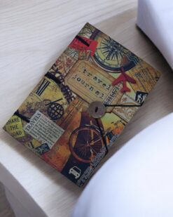 Bound by Adventure Fine Paper Travel Diary with Button Lock