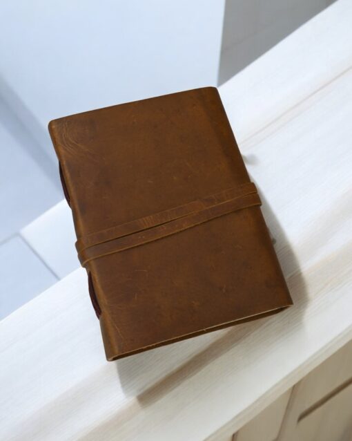 Leather Key Lock Diary with Secure Flap and 100 Pages - Image 3