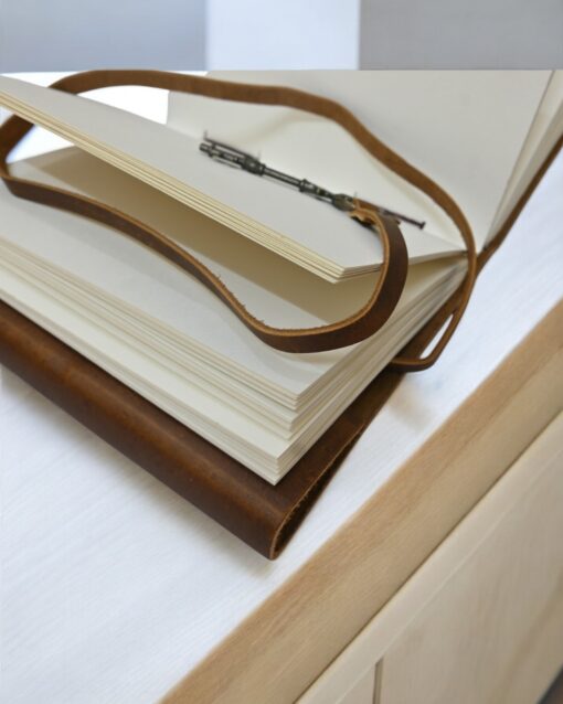 Leather Key Lock Diary with Secure Flap and 100 Pages - Image 6