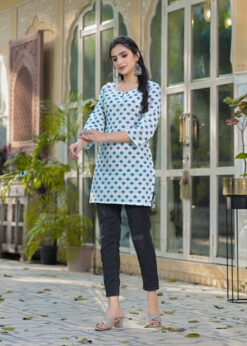 Cotton Floral Print Kurti in Jaipur