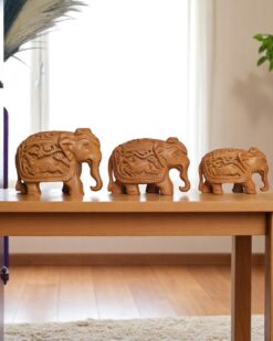 Handcrafted Elephant Showpiece Set in Jaipur