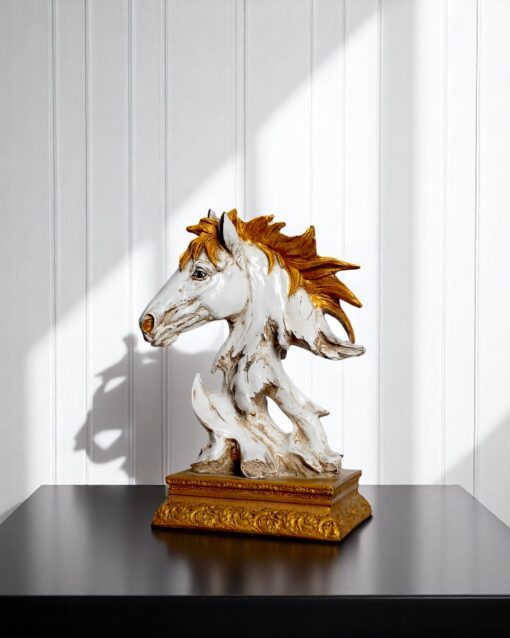 Polyresin Horse Head Figurine for Table Display - Image 2