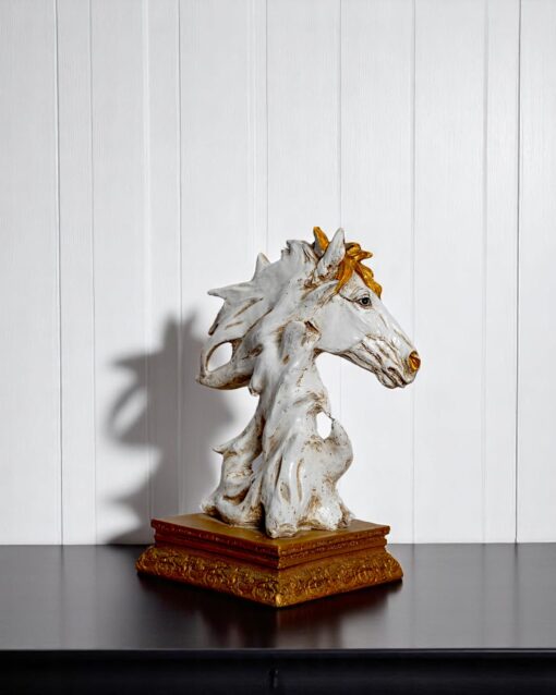 Polyresin Horse Head Figurine for Table Display - Image 3