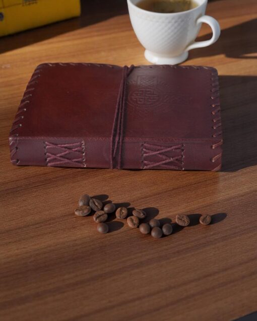 Handcrafted Leather Journal with Thread Wrap - Image 5