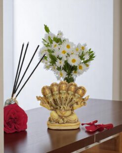 Marble Panchmukhi Ganesh Murti for Home Décor