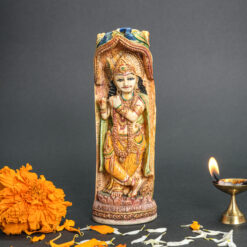 Dual View Marble Radha Krishna Divine Statue
