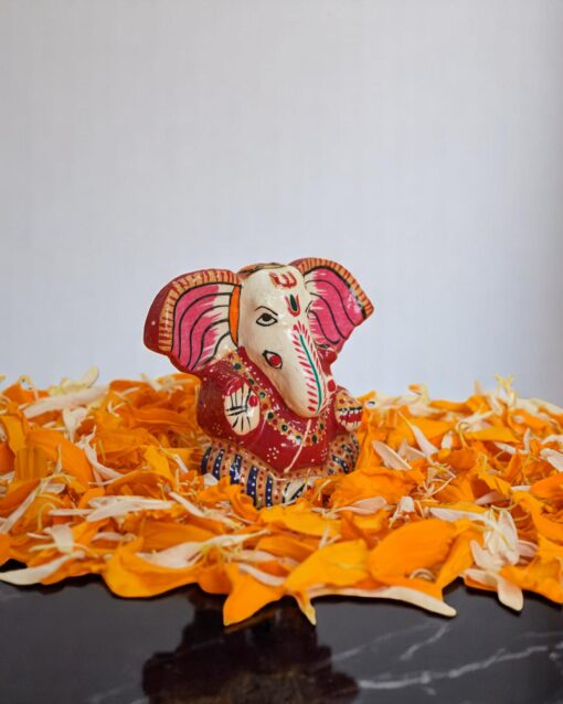 Antique Finish Metal Sitting Lord Ganesh