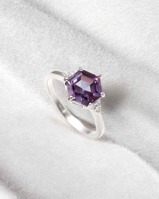 Natural Beautiful Alexandrite 925 Sterling Silver Ring - Image 2