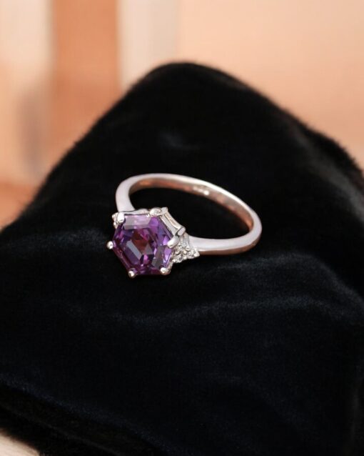 Natural Beautiful Alexandrite 925 Sterling Silver Ring - Image 4