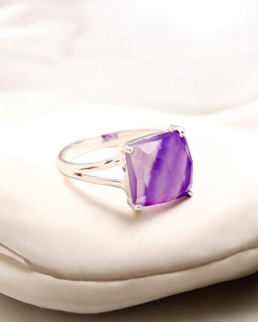 Natural Fluorite 925 Sterling Silver Ring - Image 3