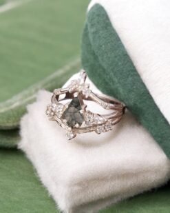 Natural Moss Agate Sterling Silver Ring