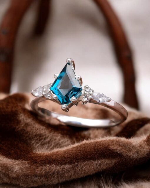 Natural London Blue Topaz 925 Sterling Silver Ring - Image 2