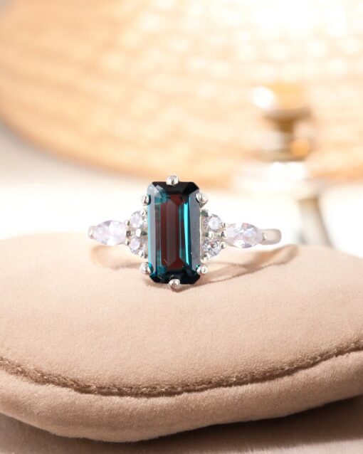Natural London Blue Topaz  925 Sterling Silver Ring - Image 4