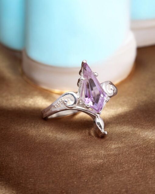 Natural Purple Amethyst 925 Sterling Silver Ring