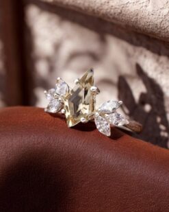 Natural Green Amethyst 925 Sterling Silver Ring