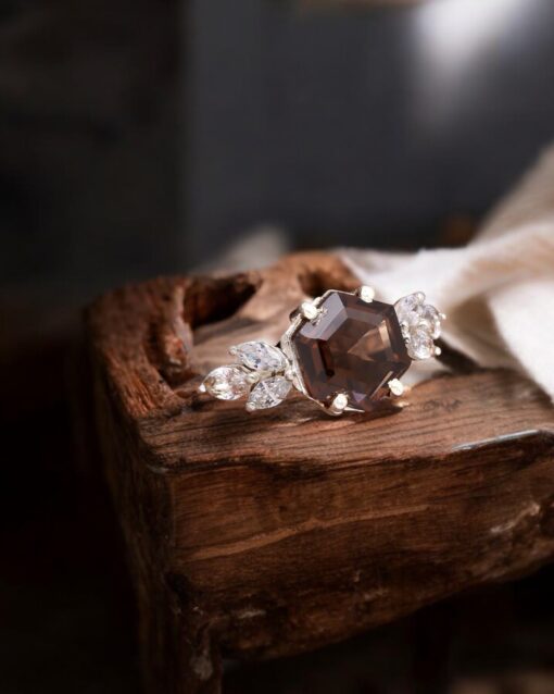 Natural Smoky Quartz 925 Sterling Silver Ring - Image 4