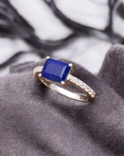 Natural Lapis Lazuli 925 Sterling Silver Ring