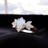 Natural Rainbow Moonstone 925 Sterling Silver Ring