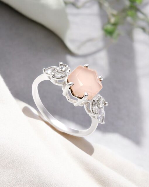 Natural Chalcedony 925 Sterling Silver Ring - Image 4