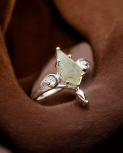 Natural Green Prehnite 925 Sterling Silver