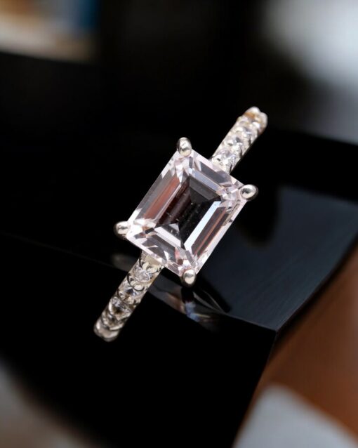 Natural White Topaz 925 Sterling Silver Ring