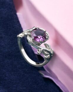 Purple Amethyst 925 Sterling Silver Ring