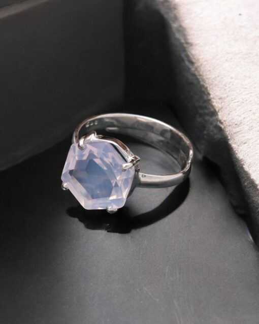 Natural Lavender Quartz 925 Sterling Silver Ring - Image 2