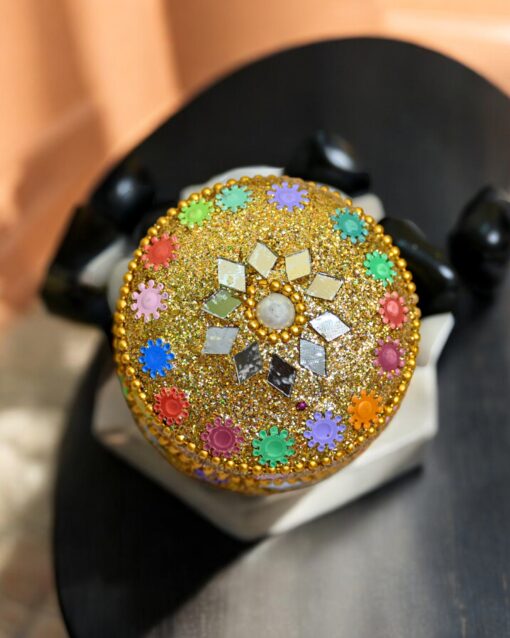 Shimmer Glow Handcrafted Multicolor Jewelry Box - Image 5