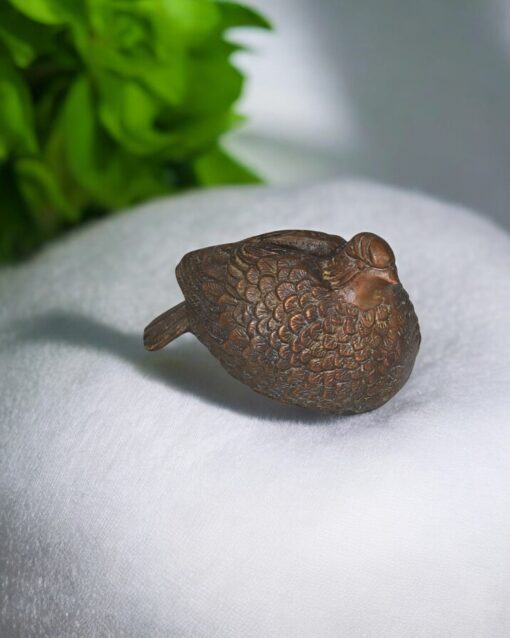Vintage Iron Hen Figurine for Rustic Farmhouse Decor