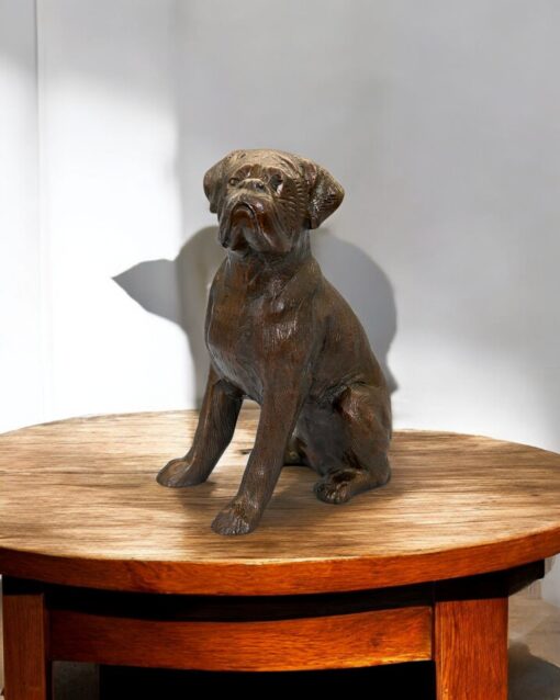 Elegant Iron Dog Art Pieces for Living Room Decor