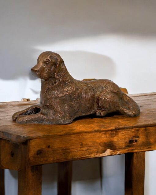 Modern Iron Dog Sculpture for Contemporary Home Decor