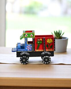 Handcrafted Wooden Truck Toy for Ethnic Home Decor