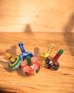 Twist of Tradition Minakari Wooden Spinner Set
