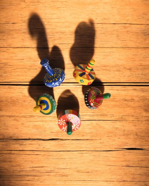 Twist of Tradition Minakari Wooden Spinner Set - Image 6