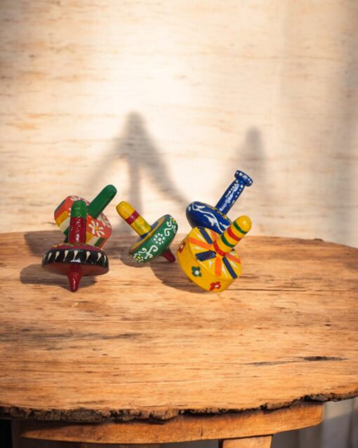 Twist of Tradition Minakari Wooden Spinner Set - Image 5